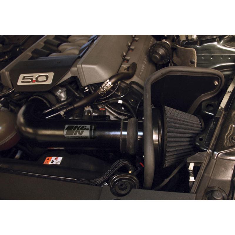 K&N 2015 Ford Mustang GT 5.0L V8 Black Performance Intake Kit