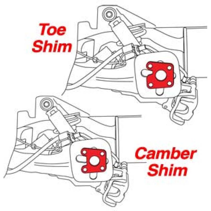 SPC Performance Fiat Rear Camber and Toe Shim Set (24 Shims) - T1 Motorsports