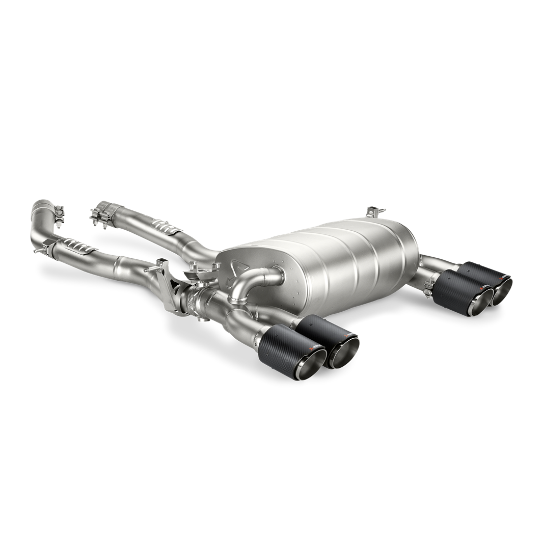 Akrapovič Slip-On Line Exhaust System (Titanium) w/o Tips - 2014-2020 BMW M3/M4 (F80/F82) - T1 Motorsports