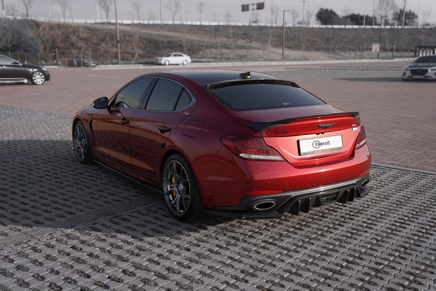ADRO Genesis G70 3.3L Rear Diffuser V2 (2019-2021)