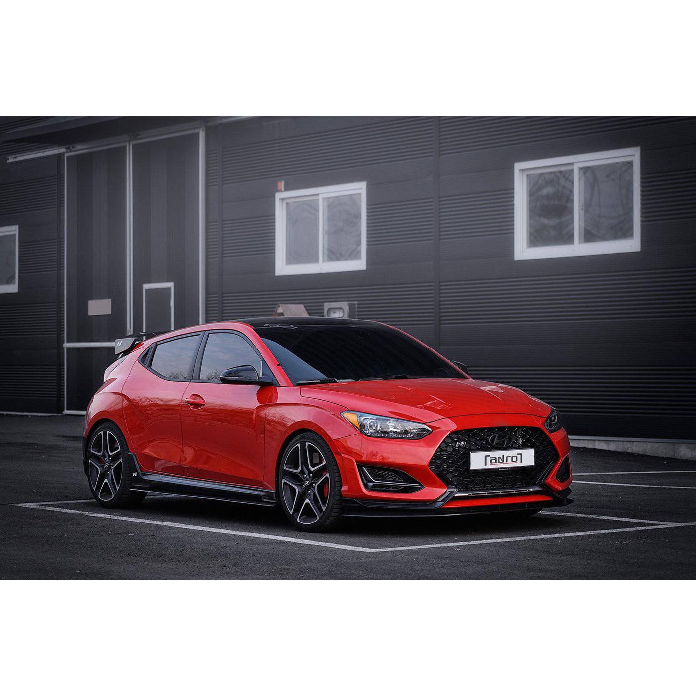 ADRO Hyundai Veloster Turbo & N Carbon Fiber Side Skirts V1 (2019-2022)