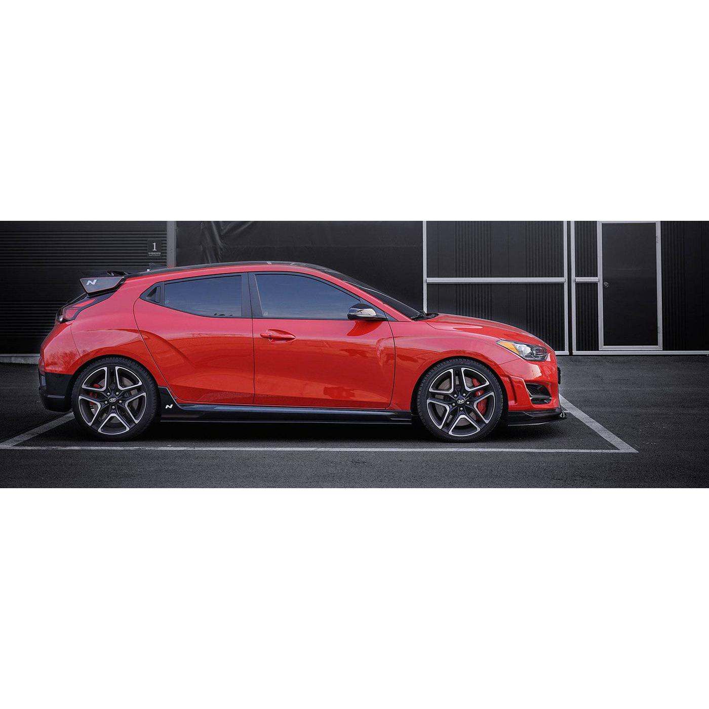 ADRO Hyundai Veloster Turbo & N Carbon Fiber Side Skirts V1 (2019-2022)