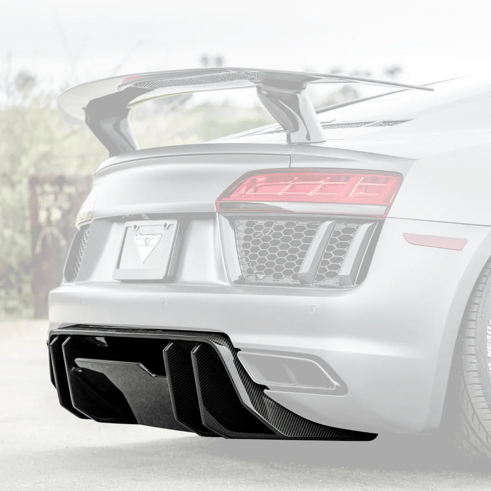 Vorsteiner Carbon Fiber V-Style Rear Diffuser - 2017-2019 Audi R8