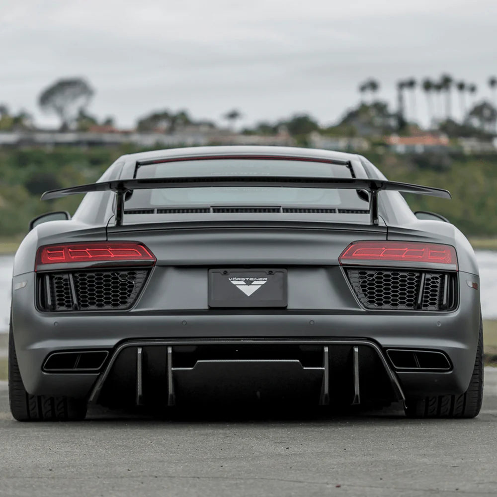 Vorsteiner Carbon Fiber V-Style Rear Diffuser - 2017-2019 Audi R8