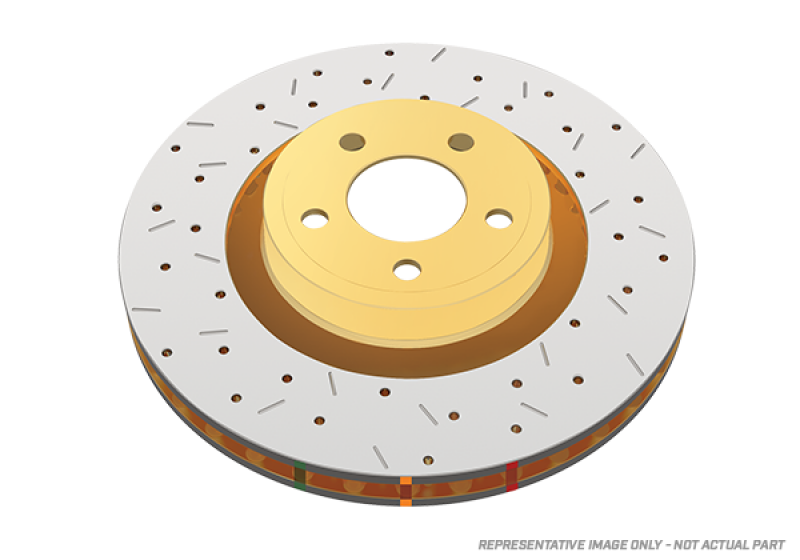 DBA 04-08 Mazda RX-8 (Normal Susp / A/T) Front 4000 Series Drilled & Slotted Rotor
