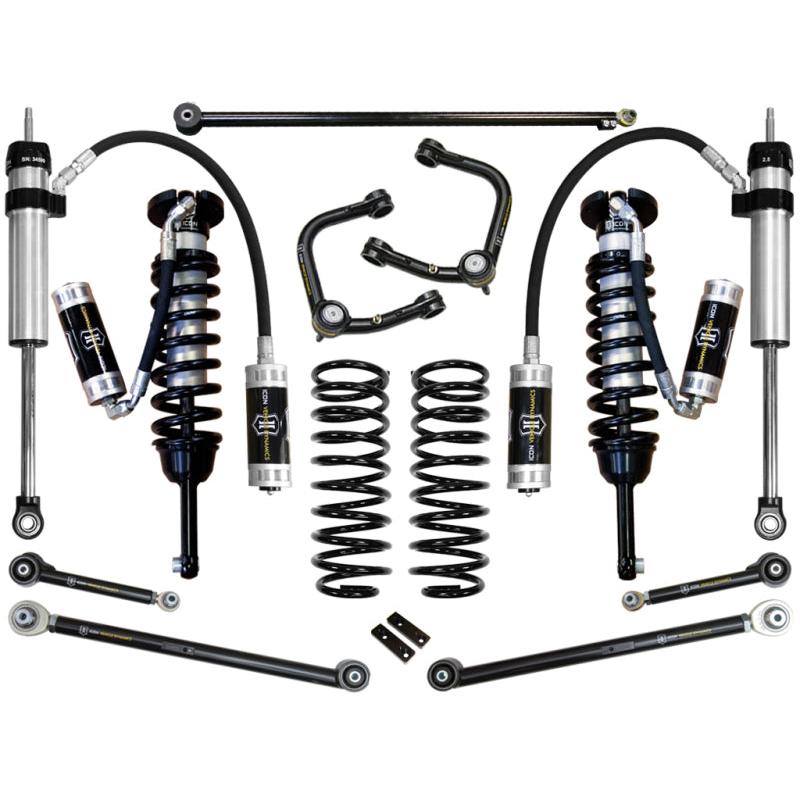 ICON 2007+ Toyota FJ / 2003+ Toyota 4Runner 0-3.5" Stage 6 Suspension System w/ Tubular UCA