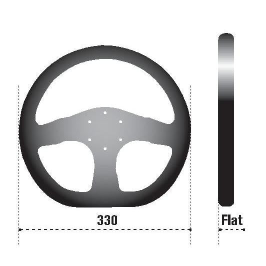 Sparco Strwhl Ring L360 Leather Black