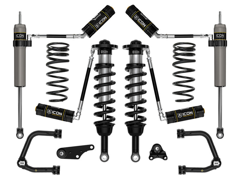 ICON 2024 Toyota Tacoma 1.25-3in Stage 4 Suspension System - Tubular Overland Rear Coils