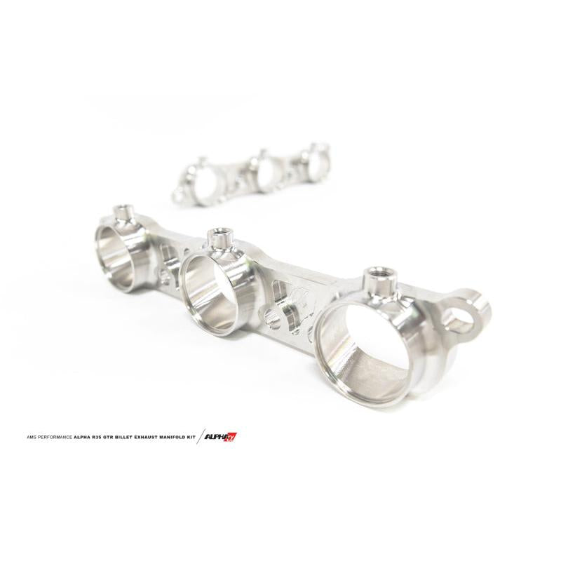 AMS Performance 2009+ Nissan R35 GT-R Billet Exhaust Manifold Flange Kit - T1 Motorsports