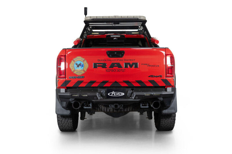 Addictive Desert Designs 2025 Ram RHO Phantom Rear Bumper - Hammer Black Powder Coat