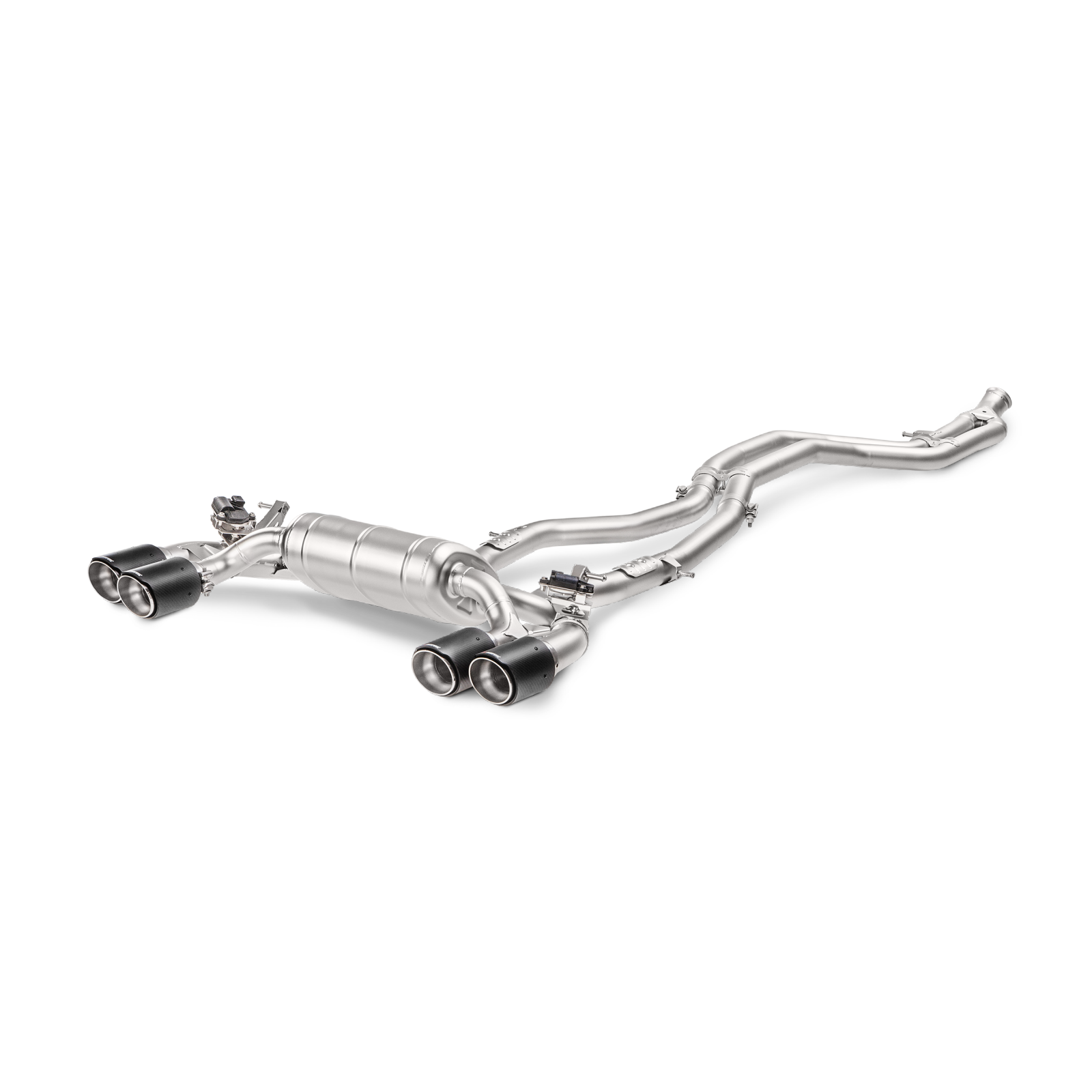 Akrapovič Evolution Line Catback Exhaust (Titanium) w/Carbon Tips - 2016-17 BMW M2 F87 (Excl M2 Competition) - T1 Motorsports