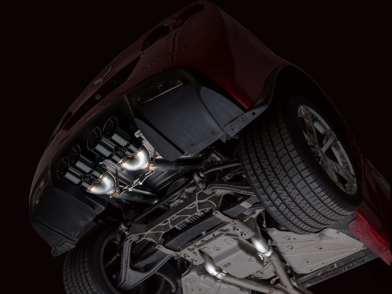 AWE Tuning 09-13 Chevrolet Corvette 6.2L Track Edition Axle-back Exhaust w/ Diamond Black Tips