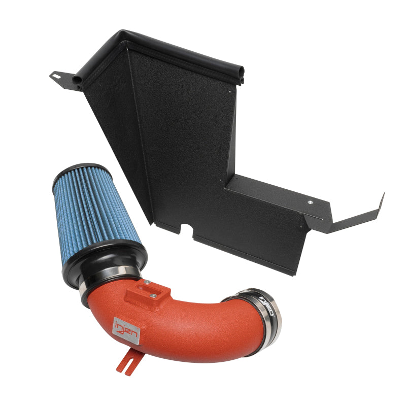 Injen Wrinkle Red Short Ram Air Intake System - 21-22 Toyota Supra