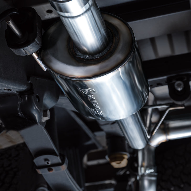 AWE Tuning Tuning 2021+ Ford F-150 Tremor (w/ Bumper Cutouts) 0FG Non-Resonated Catback -Diamond Black Tips