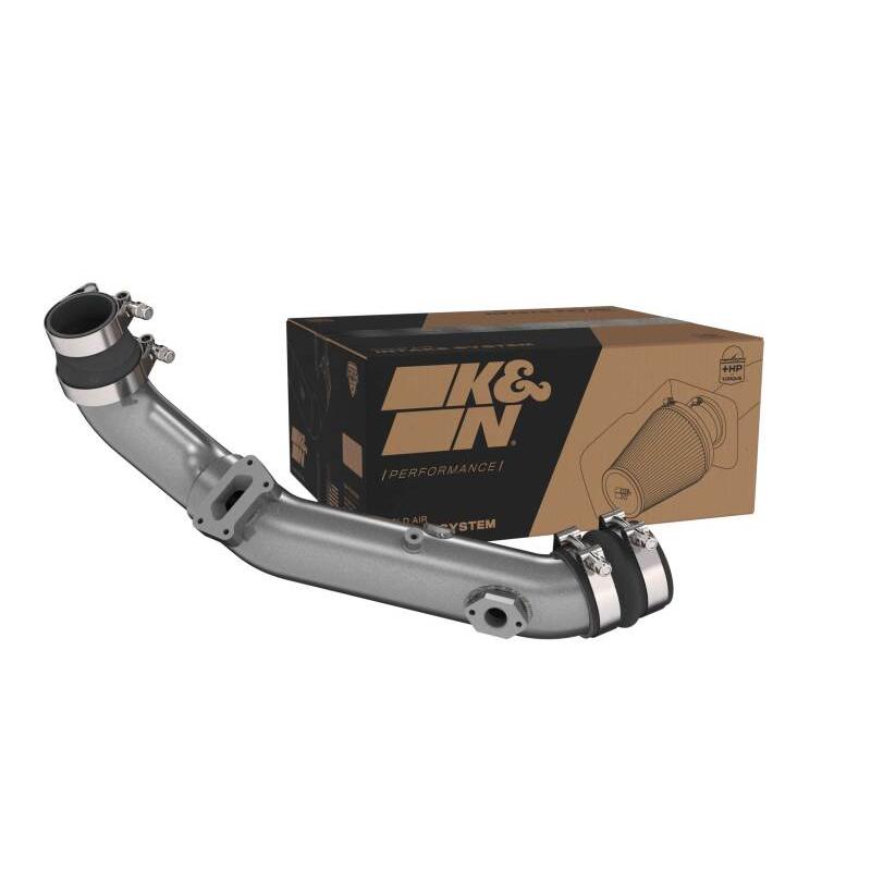 K&N 20-22 Hyundai Veloster N 2.0L L4 Aluminum Charge Pipe Kit - Gunmetal Gray