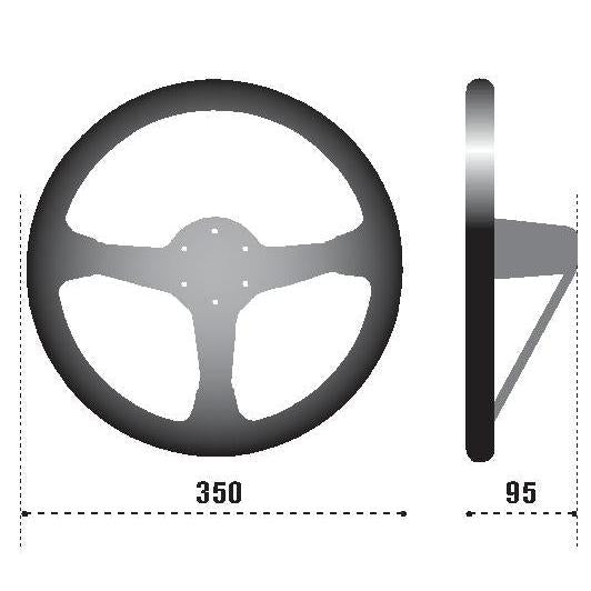 Sparco Strwhl 325 Suede Black