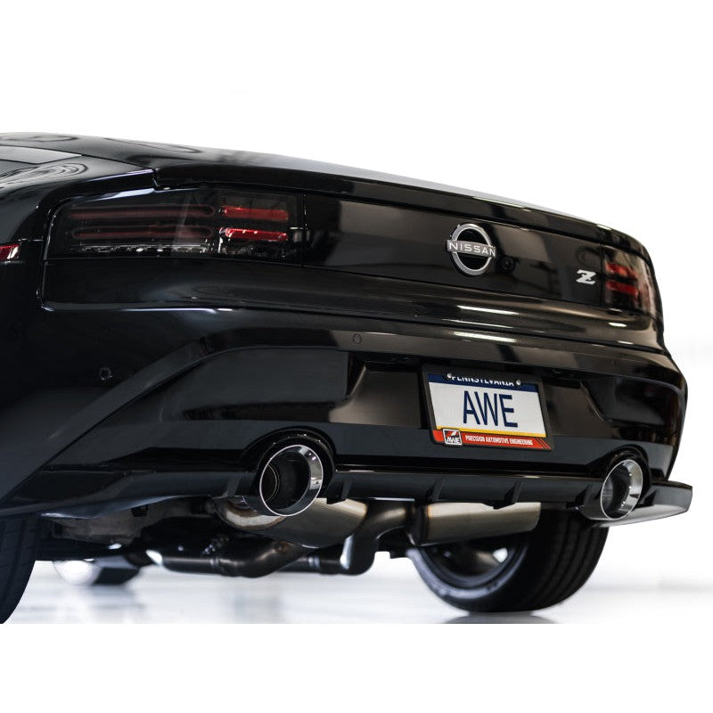 AWE Tuning Track Edition Catback Exhaust System w/Chrome Silver Tips for 2023+ Nissan Z