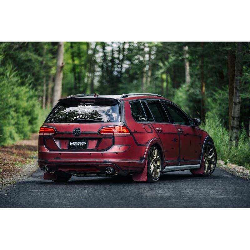 MBRP 17-19 VW Golf Sportwagen/Alltrack 1.8T T304SS 3in Cat-Back 2.5in Dual Split Rear w/ SS Tips