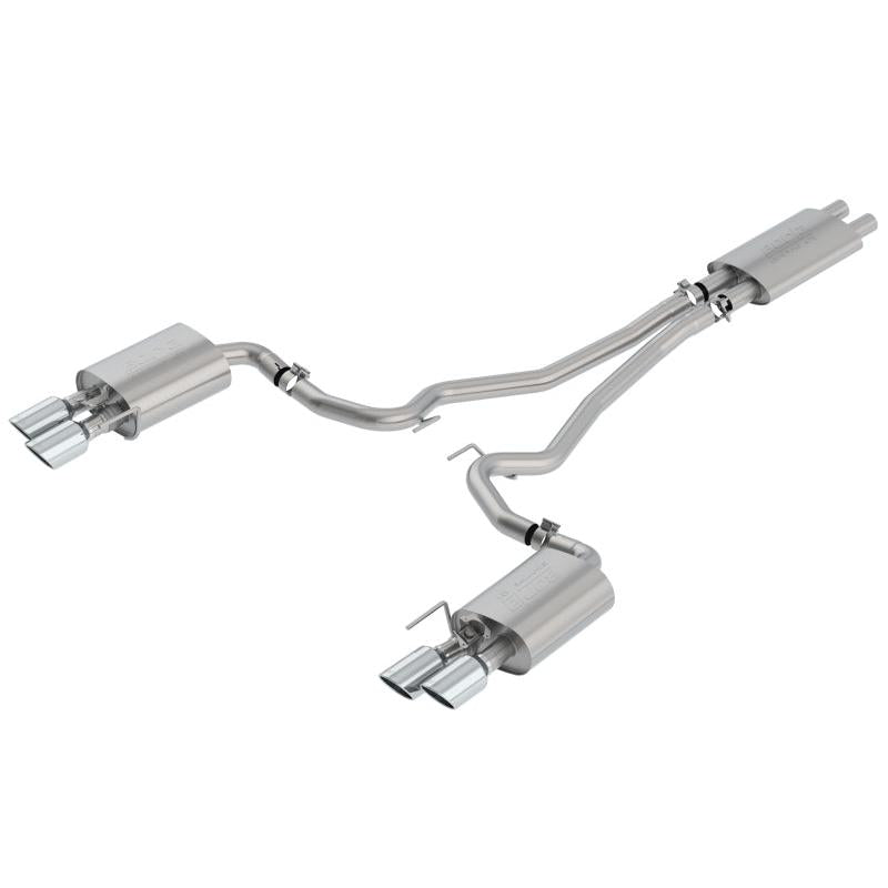Borla Touring Cat-Back Exhaust System - Rolled Polished Tips - 2018-2022 Ford Mustang GT