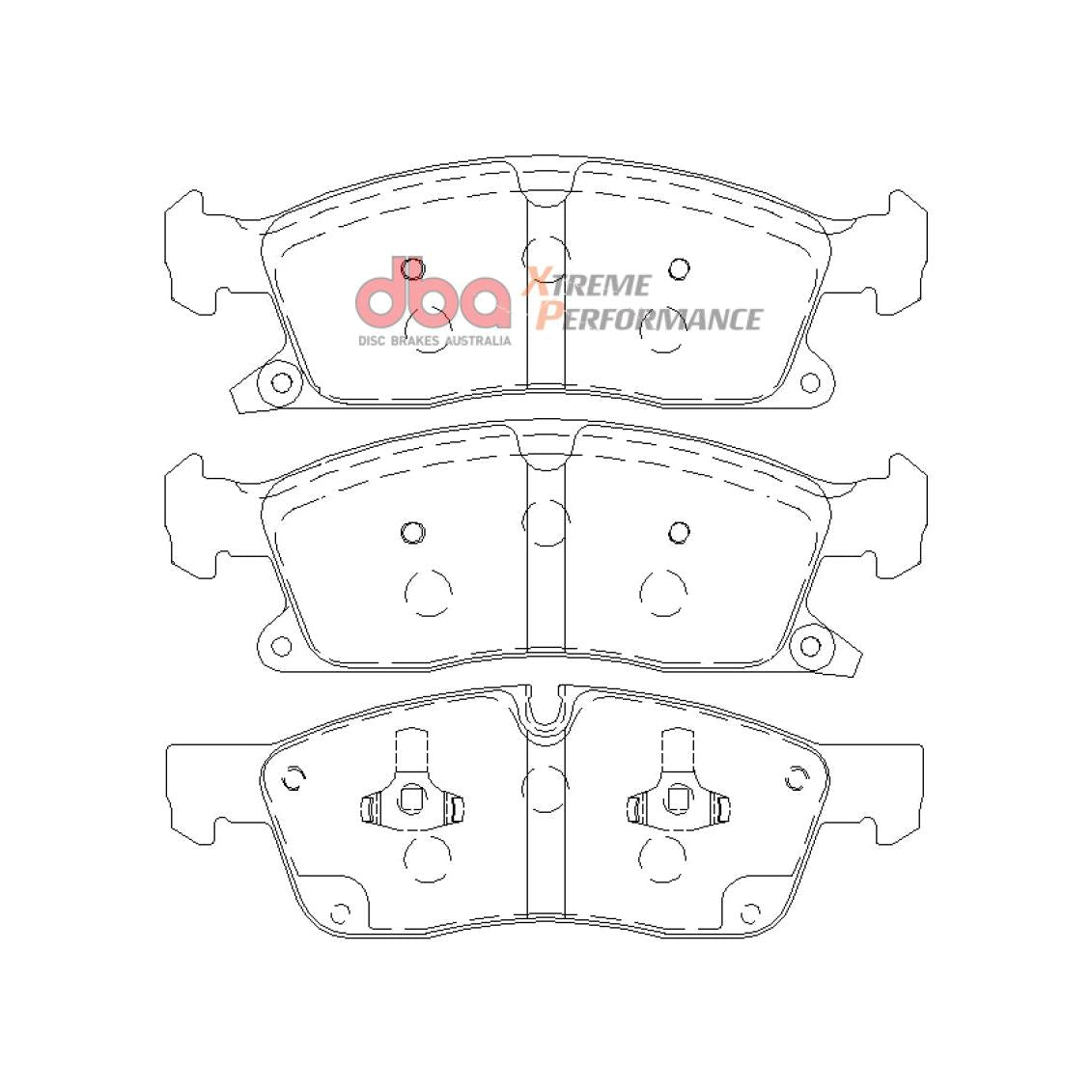 DBA 11-12 Dodge Durango / 11-12 Jeep Grand Cherokee XP650 Front Brake Pads - T1 Motorsports