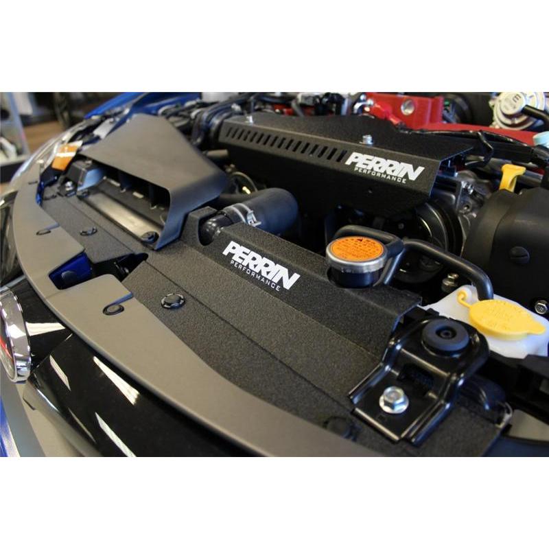 Perrin 08-11 Subaru STi / WRX Black Radiator Shroud