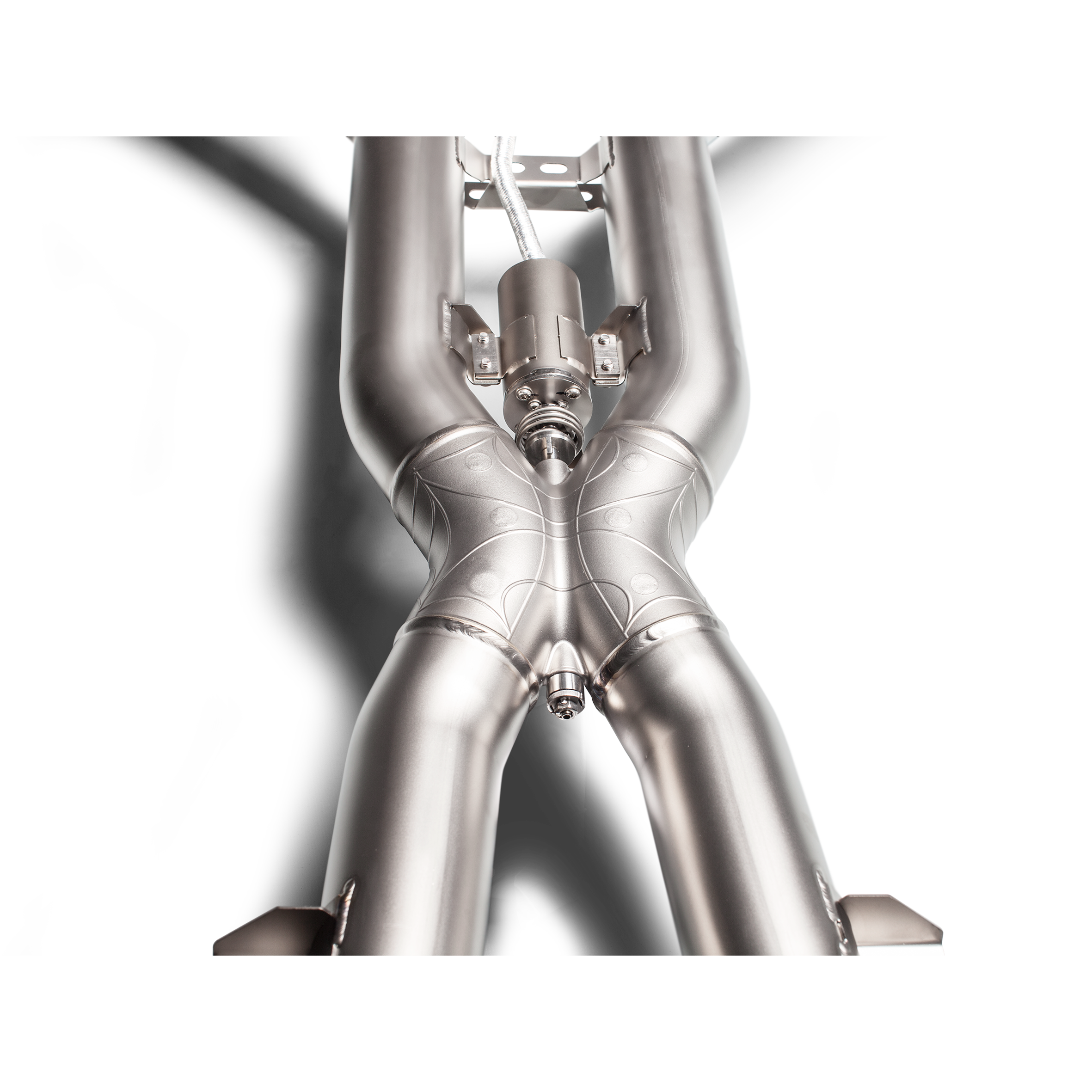 Akrapovič Evolution Line Catback Exhaust (Titanium) w/Carbon Fiber Tips - 2017+ Mercedes-Benz AMG GT/GTS/GTC - T1 Motorsports