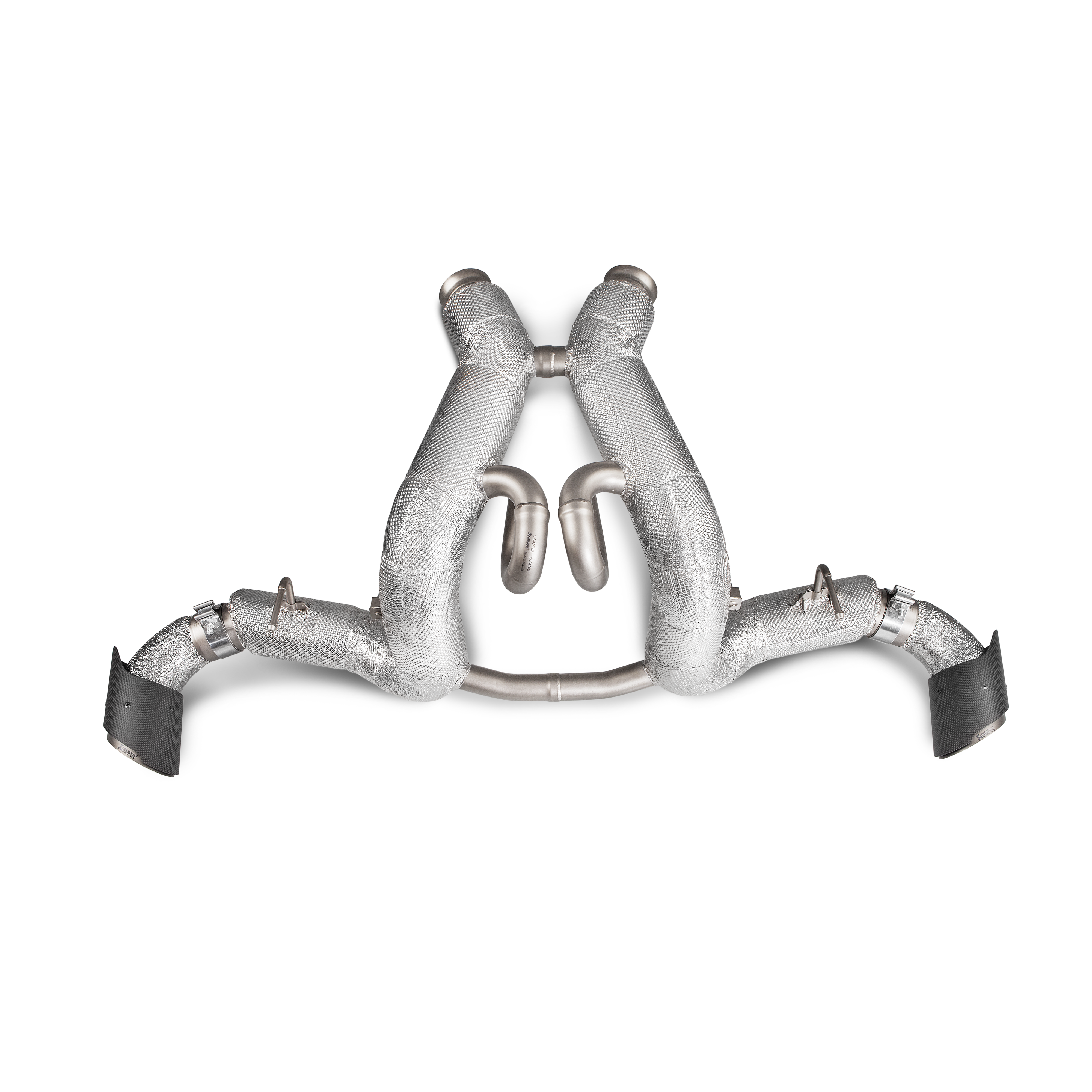 Akrapovič Slip-On Line Exhaust (Titanium) w/Carbon Tips - 2016-2020 McLaren 570S/570 Spider/570GT - T1 Motorsports