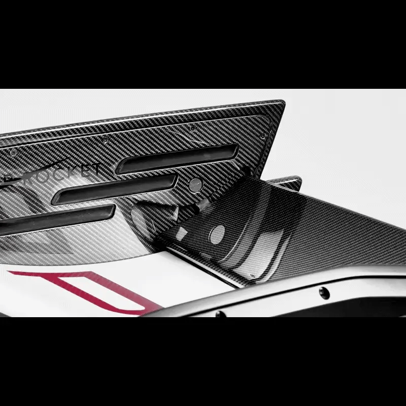 Silver Rocket SR EVO-X Wing Endplates (OE Wing Compatible) - 2022+ Porsche 992 GT3RS