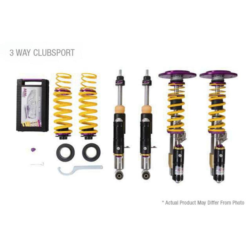 KW Clubsport Coilover Kit 3-Way - 2018-2019 Porsche 911 GT2RS w/OE NoseLift