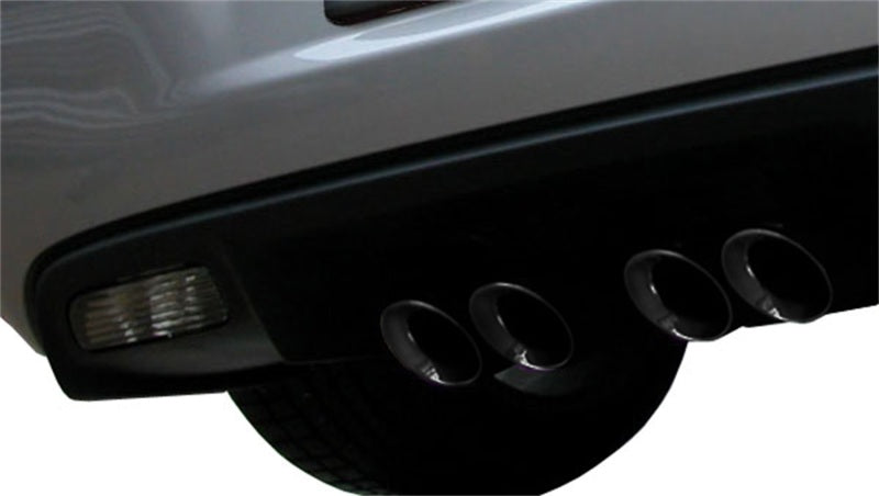 Corsa Sport Cat-Back Exhaust - Black Tips - 2009-2013 Chevrolet Corvette C6