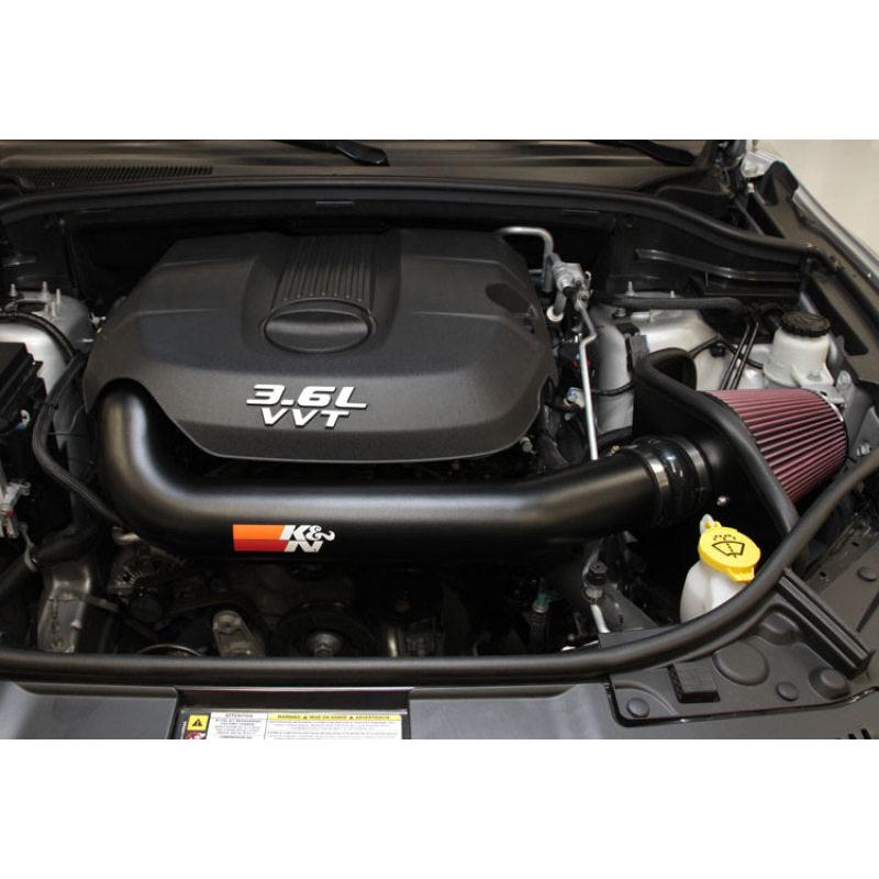 K&N High Flow Performance Intake Kit 11 Jeep Grand Cherokee 3.6L V6 / 11 Dodge Durango 3.6L V6