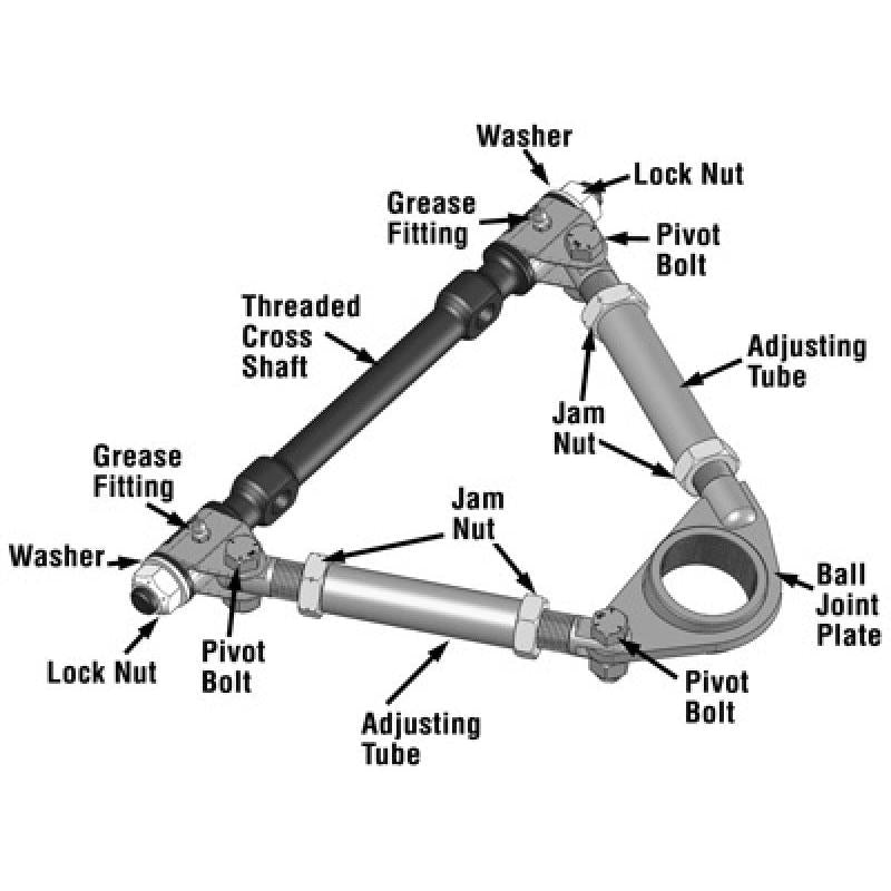 SPC Performance Pro Series Front Adjustable Upper Control Arm (Chrysler Thread-In 10deg) (Race Only)
