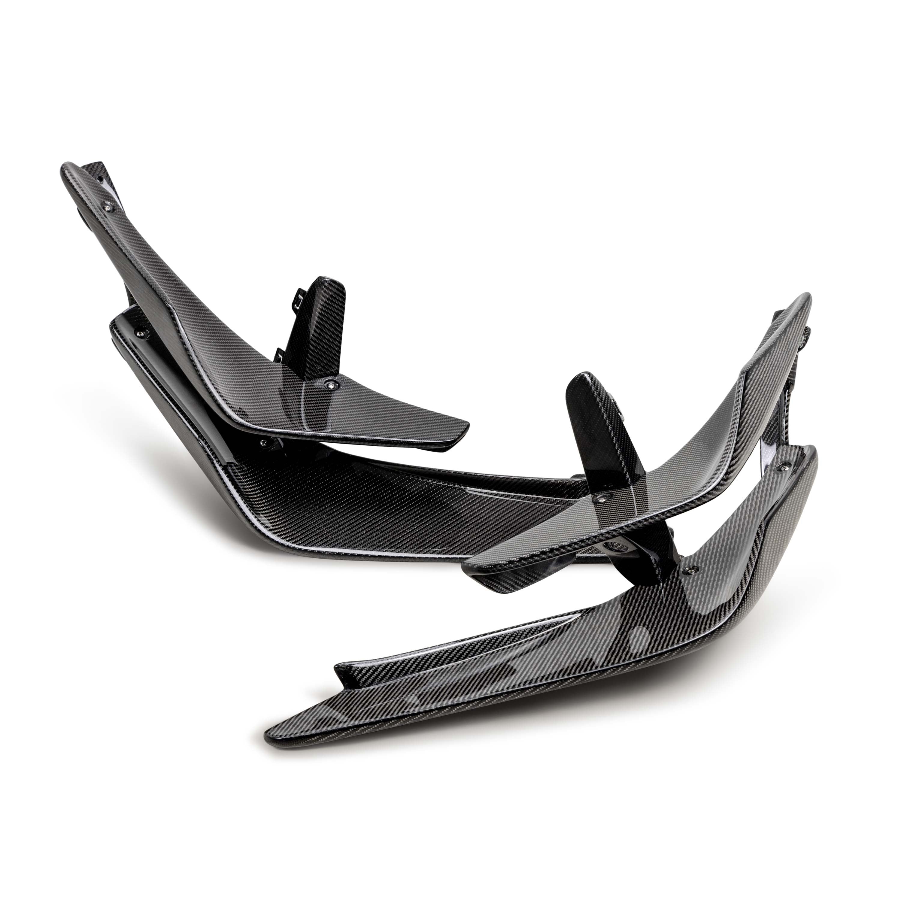 Seibon Carbon Fiber Front Bumper Canards - 2023-2025 Honda Civic Type R