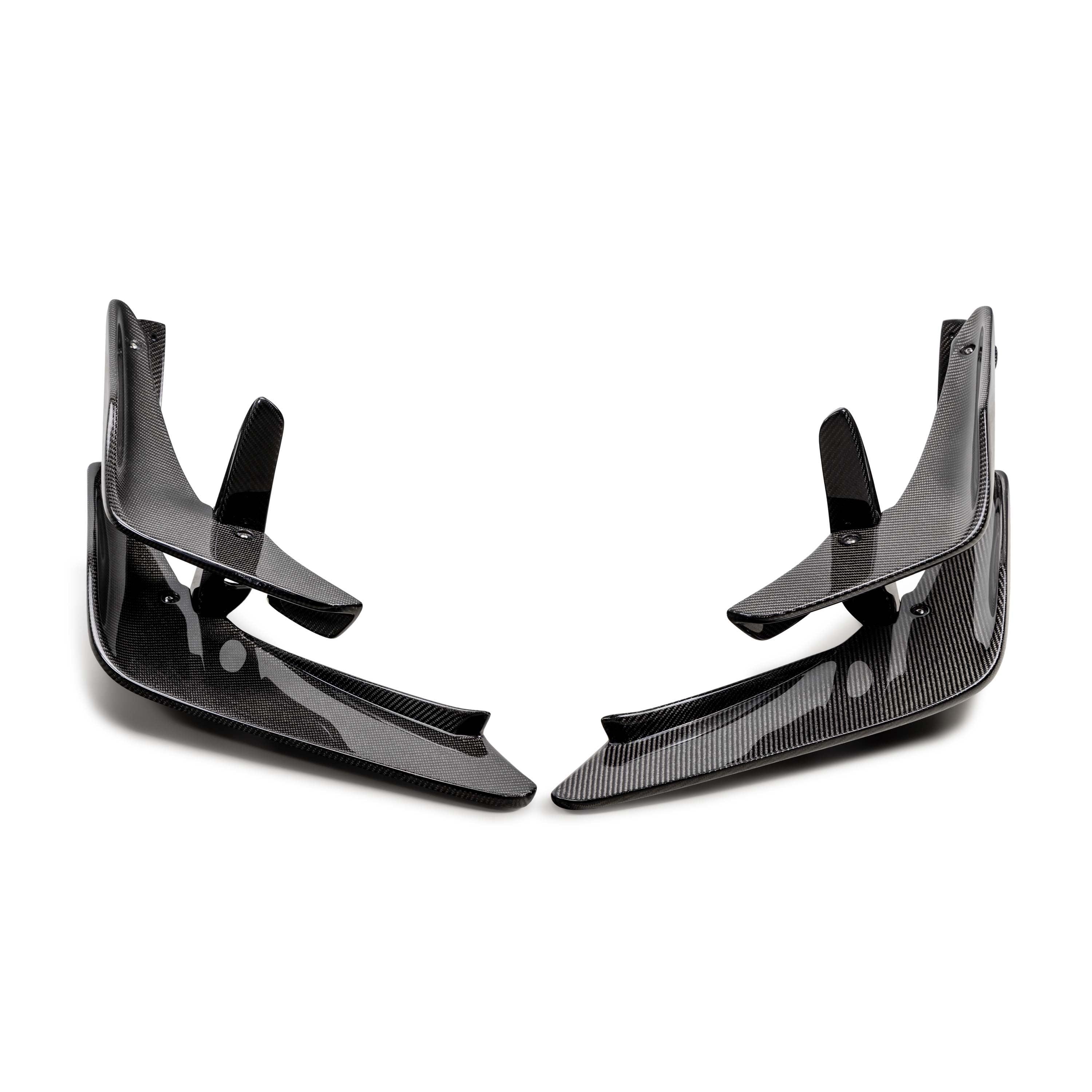 Seibon Carbon Fiber Front Bumper Canards - 2023-2025 Honda Civic Type R
