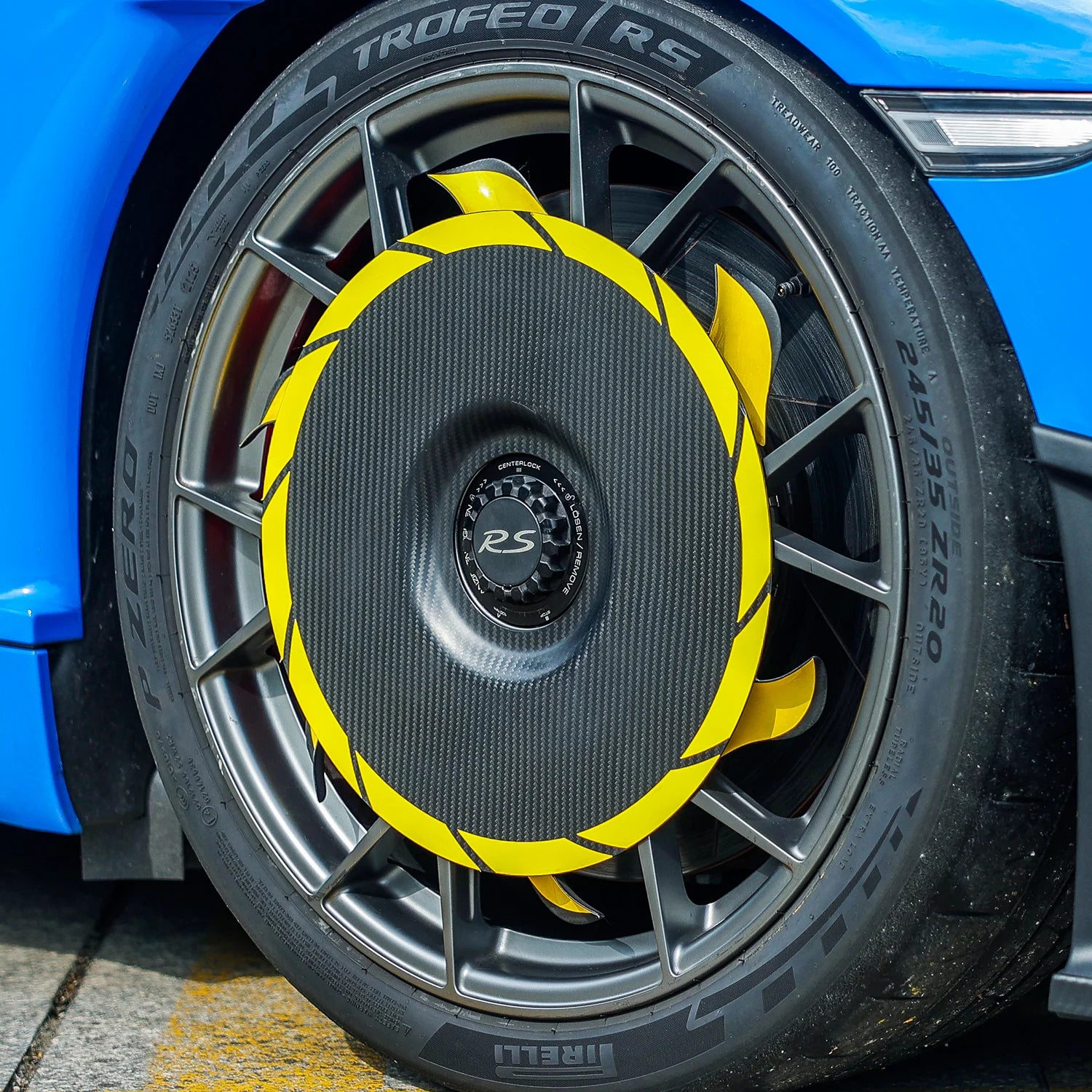 Silver Rocket SR Dry Carbon Fiber TurboFan Aerodisc Pro (For Aluminum Front Rims) - 2022+ Porsche 718 Cayman GT4RS