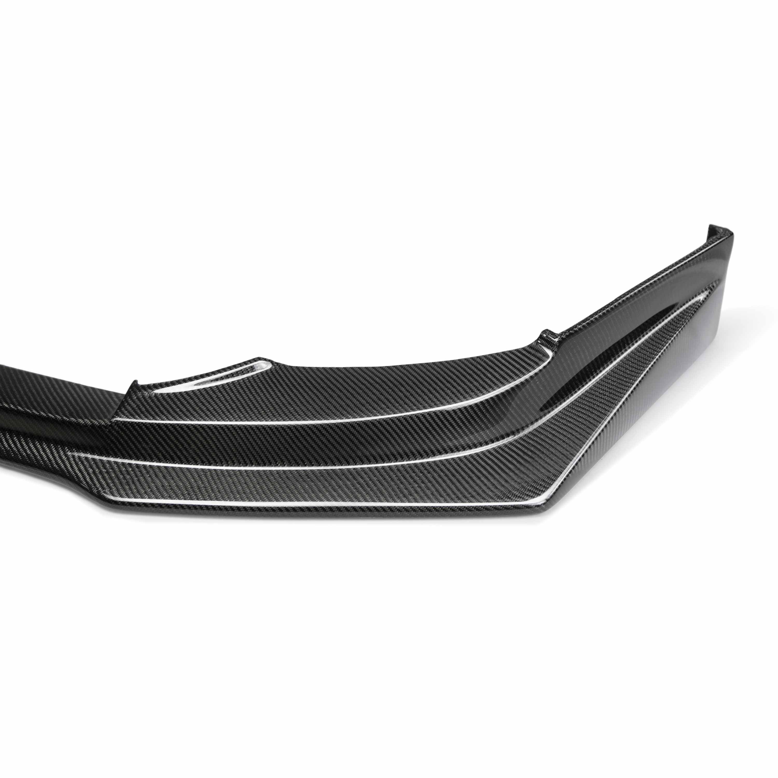 Seibon VR-Style Carbon Fiber Front Lip - 2008-2015 Mitsubishi Lancer EVO X
