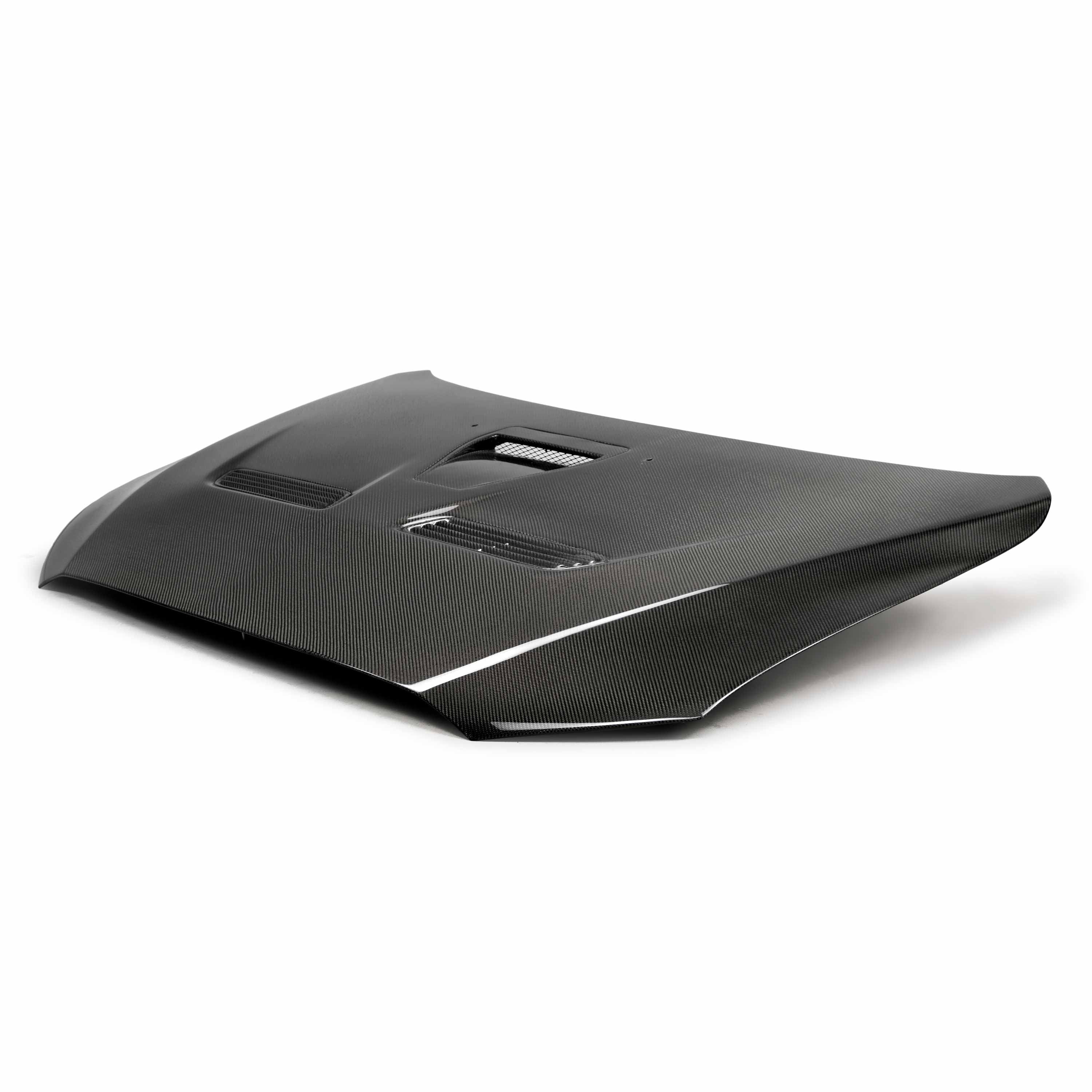 Seibon OEM-Style Carbon Fiber Hood - 2008-2015 Mitsubishi Lancer EVO X