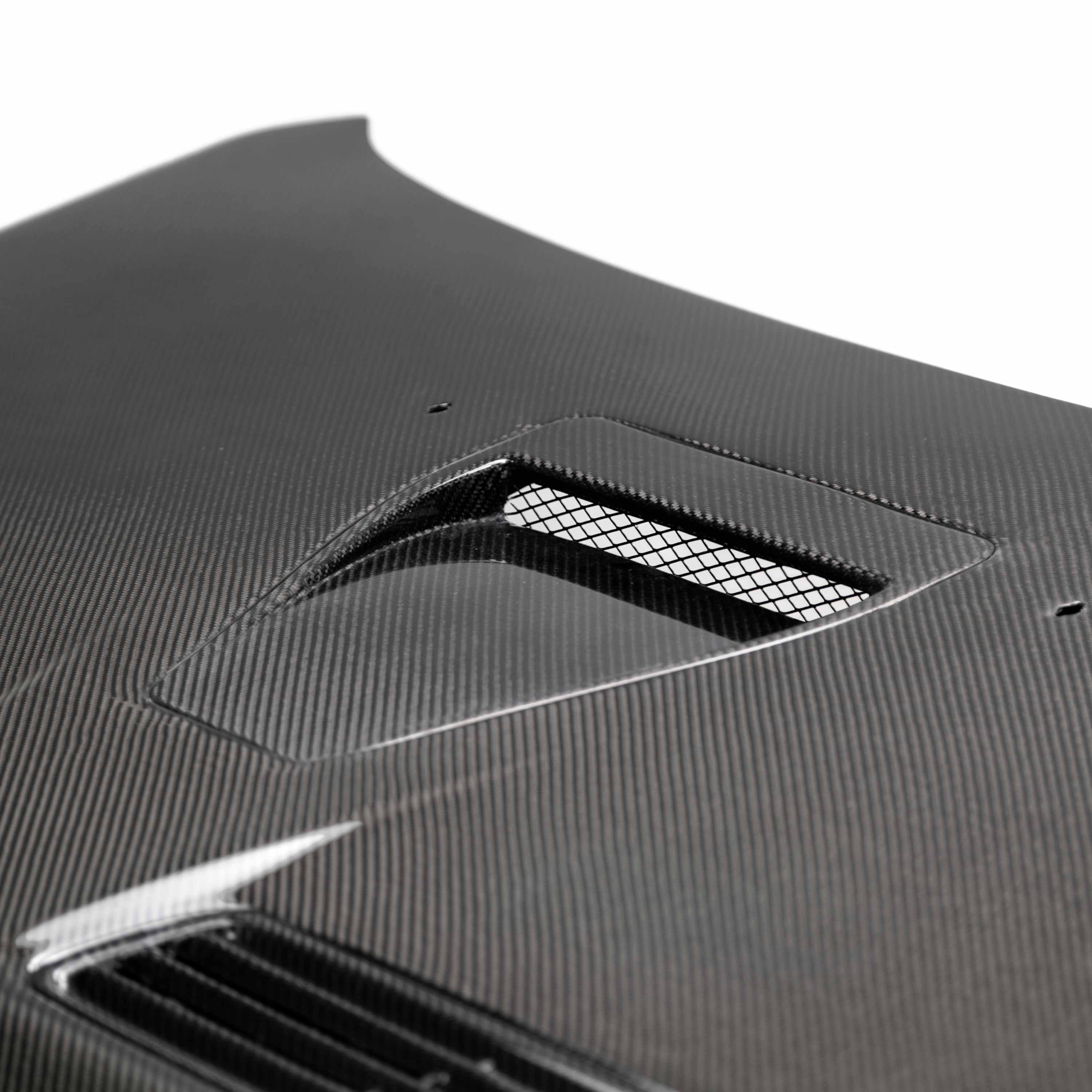 Seibon OEM-Style Carbon Fiber Hood - 2008-2015 Mitsubishi Lancer EVO X