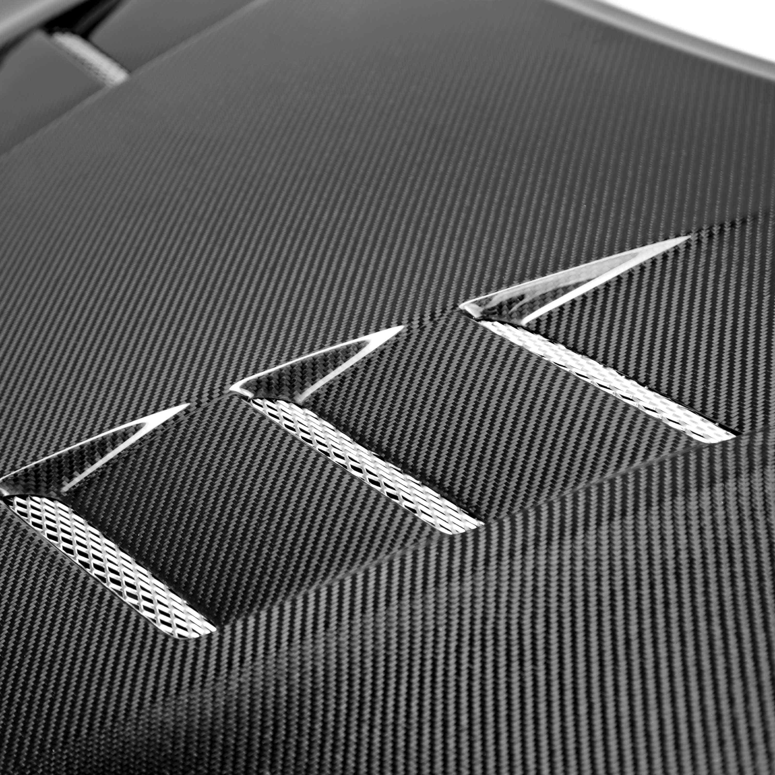 Seibon TS-Style Carbon Fiber Hood - 2014-2015 Honda Civic 2DR