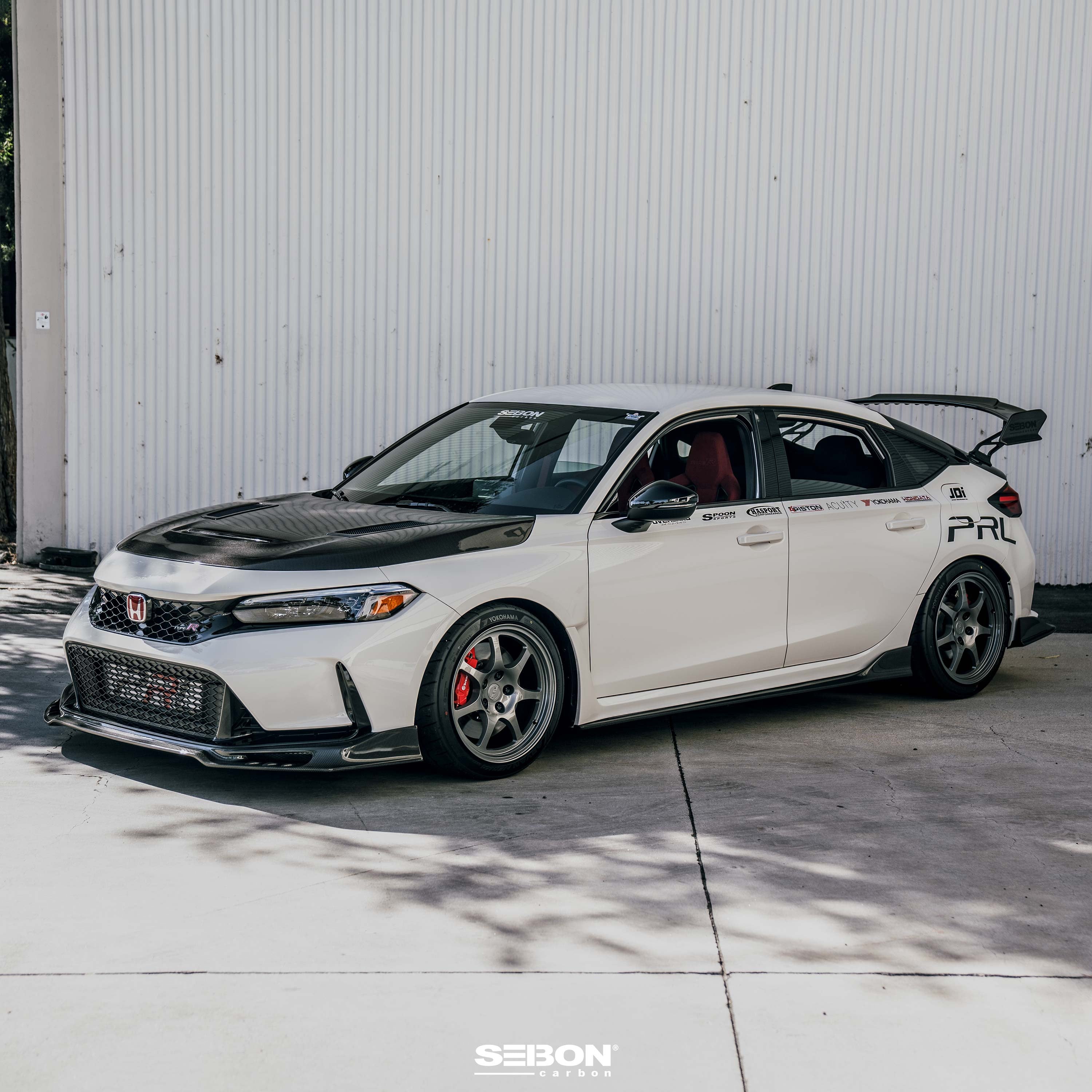 Seibon GT-Style Double Sided Carbon Fiber Hood - 2023-2025 Honda Civic Type R