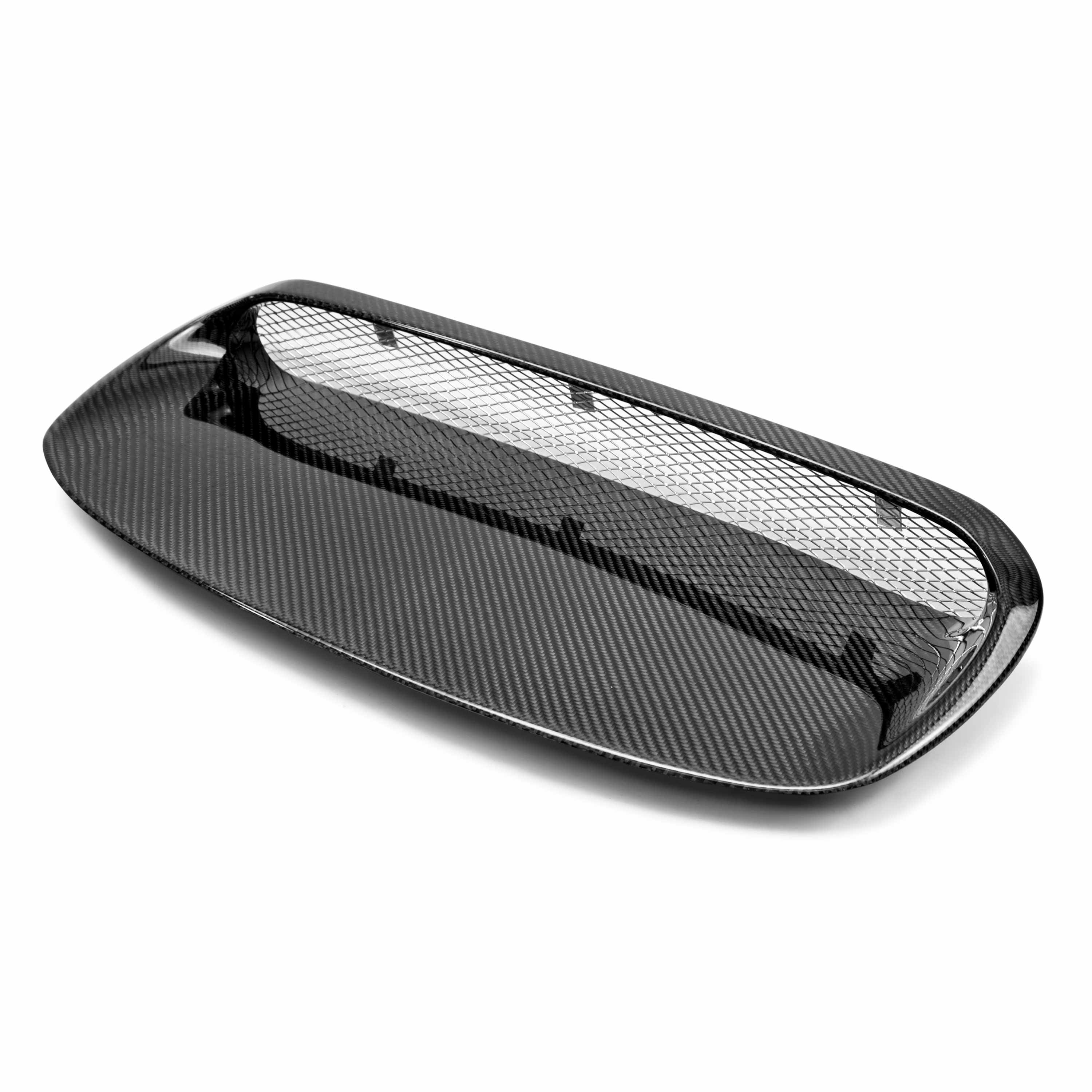 Seibon OE-Style Carbon Fiber Hood Scoop - 2008-2014 Subaru WRX/STI - Only Fits OEM Hoods