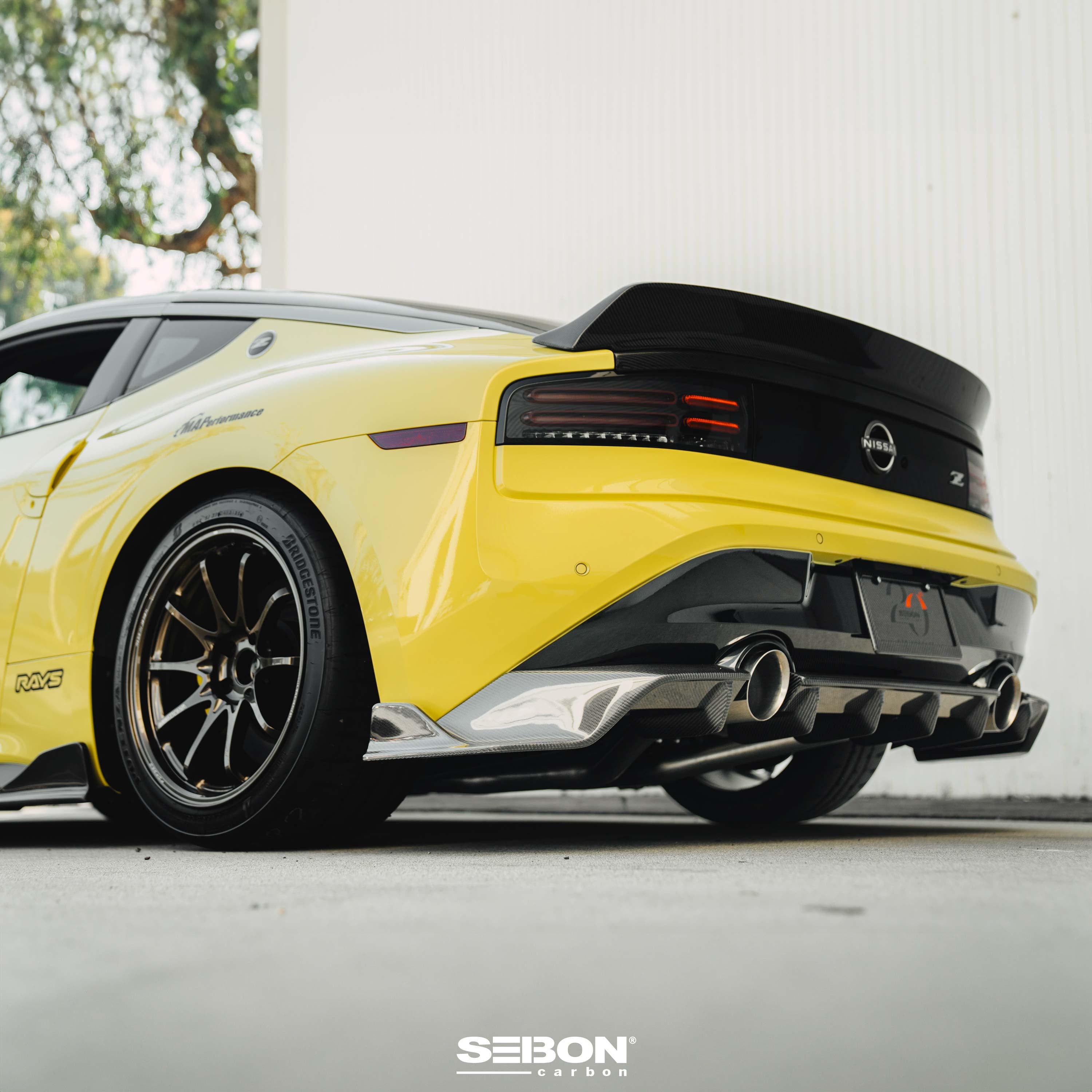 Seibon MB-Style Carbon Fiber Rear Diffuser - 2023-2024 Nissan Z