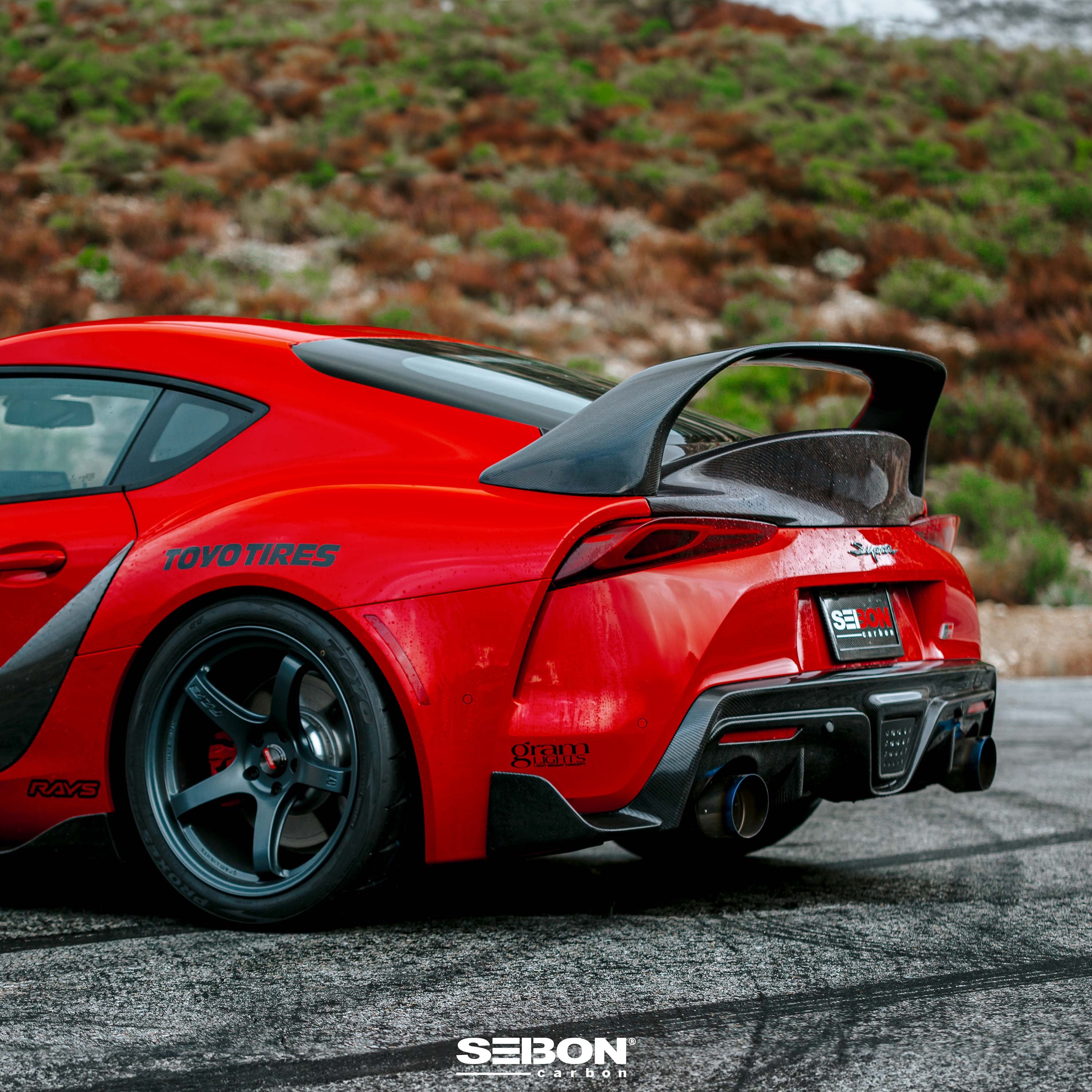 Seibon MB-Style Carbon Fiber Rear Spoiler - 2020-2024 Toyota GR Supra
