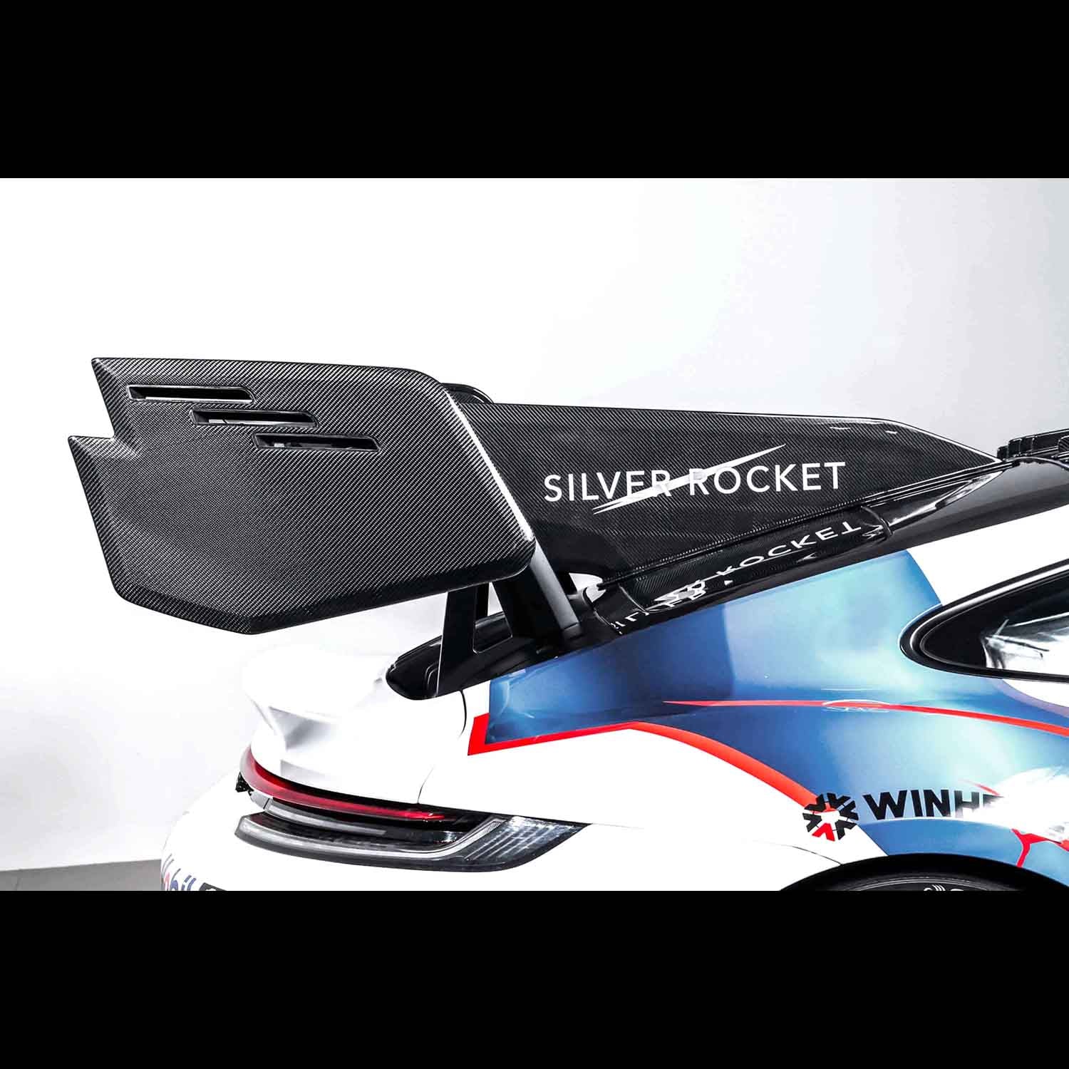 Silver Rocket SR EVO-X Wing Endplates (OE Wing Compatible) - 2022+ Porsche 992 GT3RS