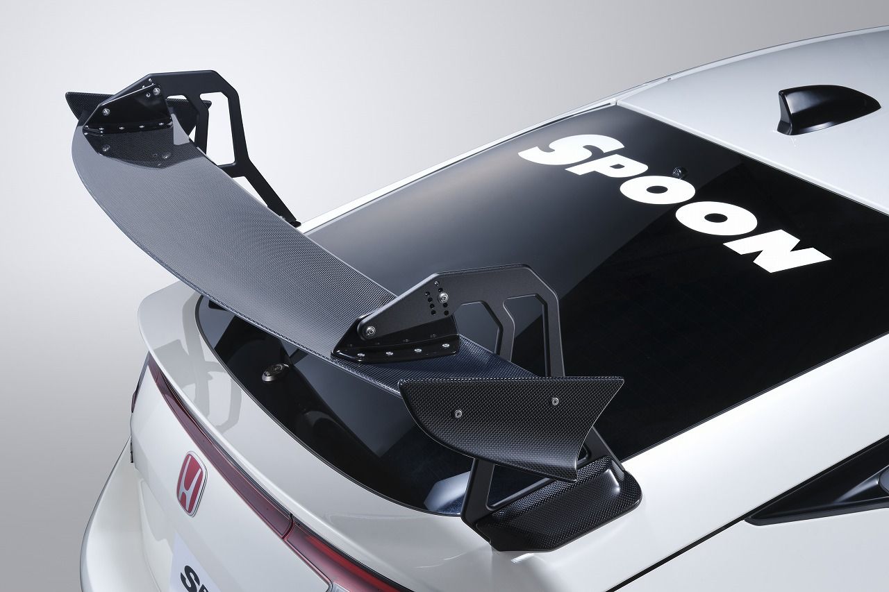 Spoon Crane Neck Wing Carbon - 2023+ Honda Civic Type R FL5