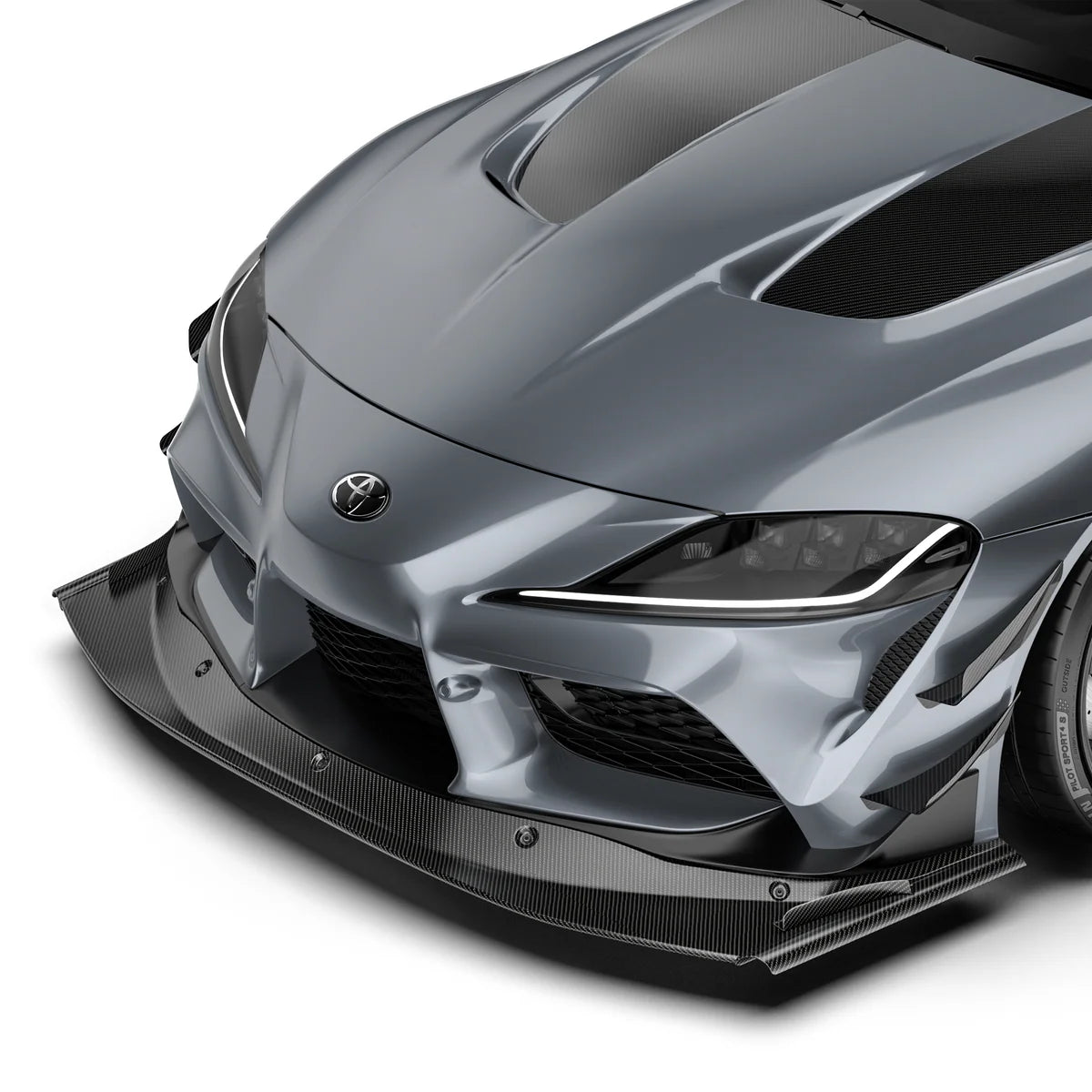 ADRO Racing Division Toyota GR Supra ARD Prepreg Canards (Stock Bumper)