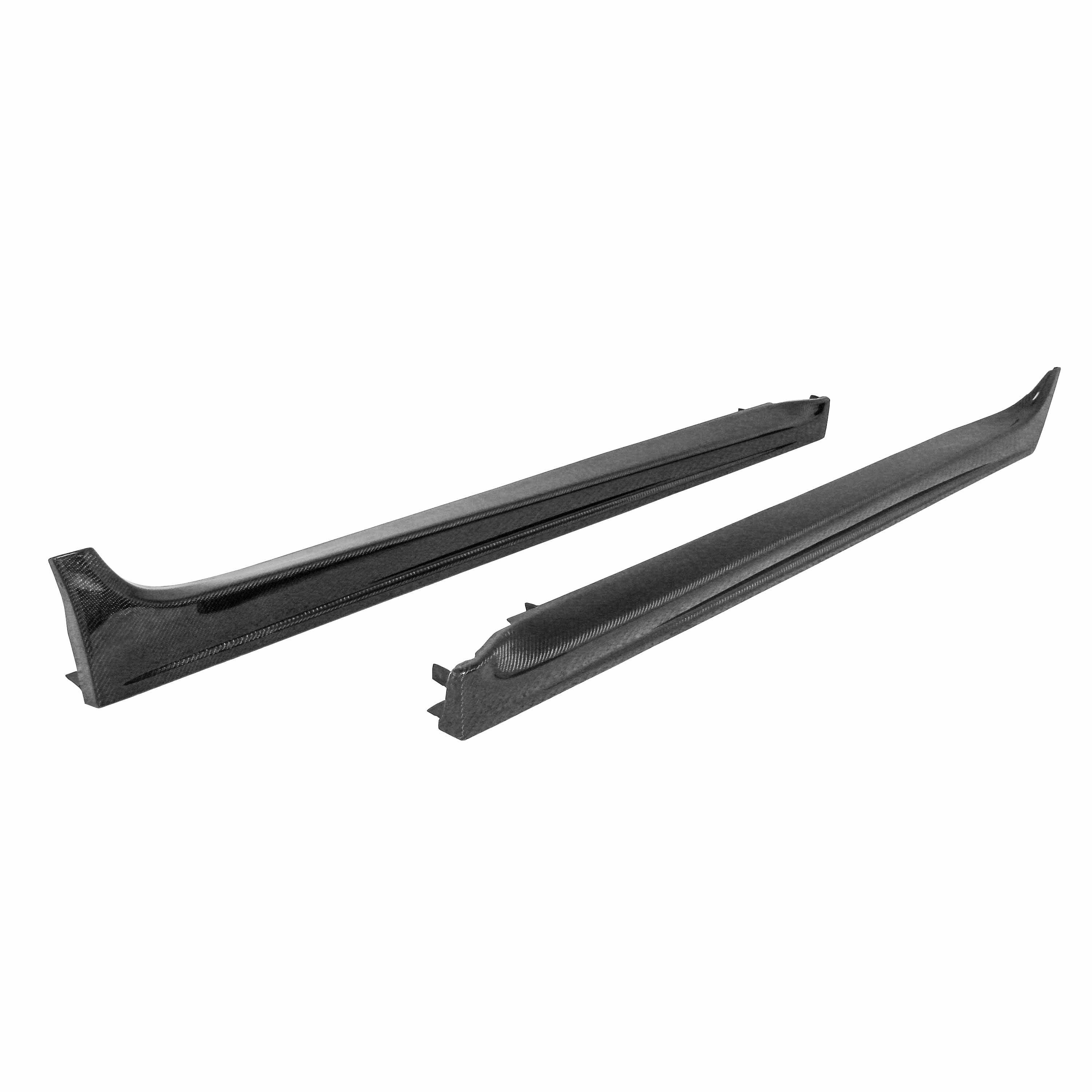 Seibon OEM-Style Carbon Fiber Side Skirts - 2008-2015 Mitsubishi Lancer EVO X