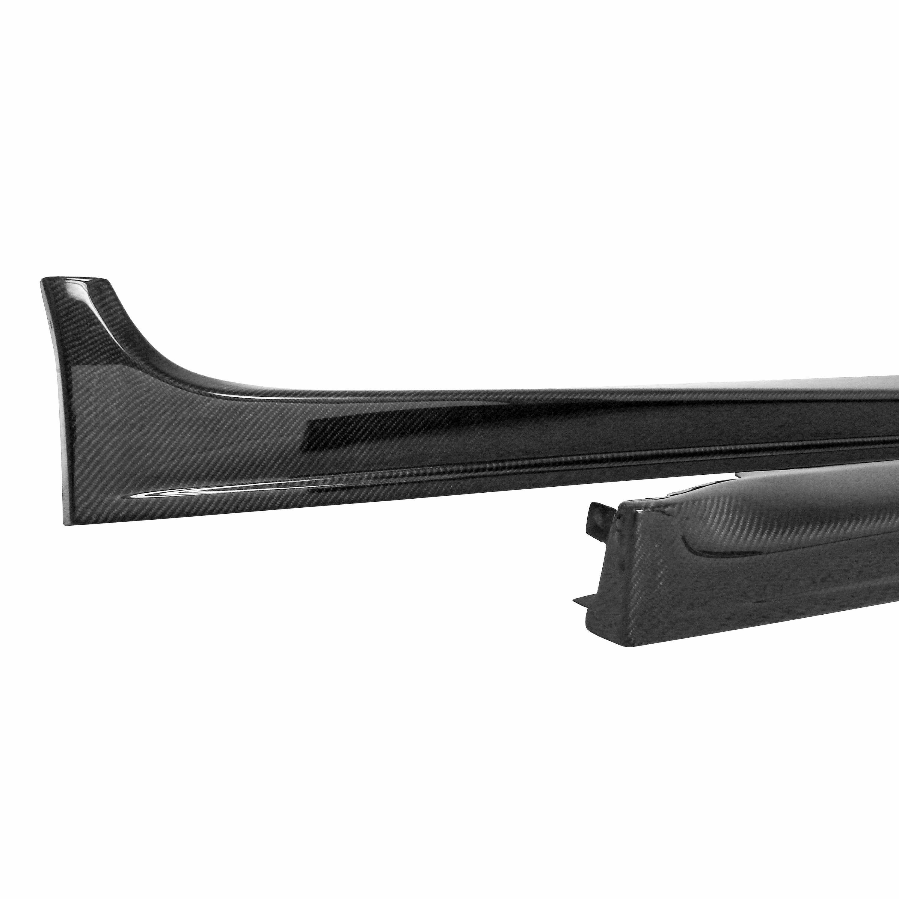 Seibon OEM-Style Carbon Fiber Side Skirts - 2008-2015 Mitsubishi Lancer EVO X