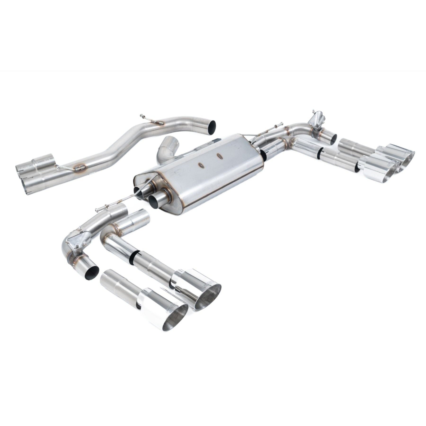 Milltek Sport Part-Resonated Cat-Back Exhaust System - 2020+ Audi 8Y S3