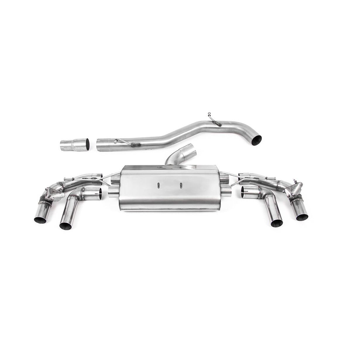 Milltek Sport 80mm Non Resonated Cat-Back Exhaust System - 2021+ Volkswagen MK8 Golf R